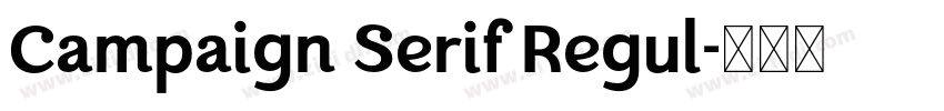 Campaign Serif Regul字体转换